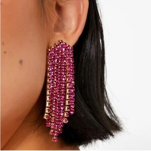 Tuckernuck Crystal Simone Earrings Pink